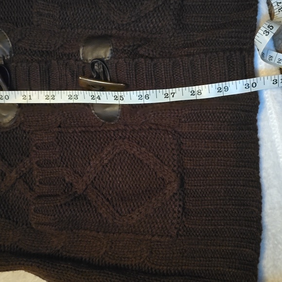 Wet Seal Hooded Toggle Button Sweater Cardigan Women's Medium M - Picture 9 of 12